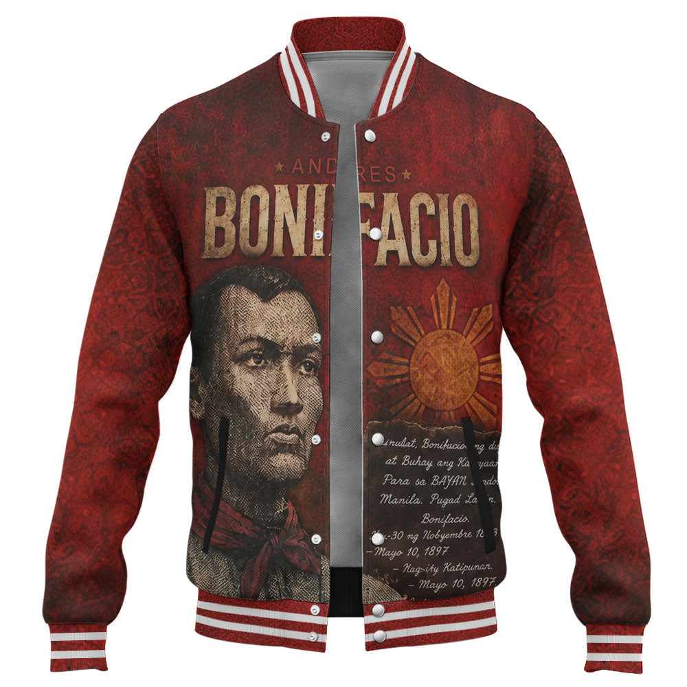 Philippines Filipinos Baseball Jacket Andres Bonifacio Philippine Hero