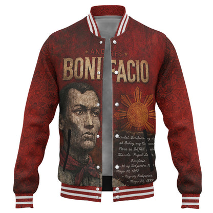Philippines Filipinos Baseball Jacket Andres Bonifacio Philippine Hero