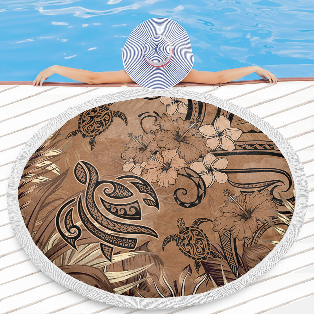 Hawaii Beach Blanket Polynesian Turtle Tattoo Tropical Elements