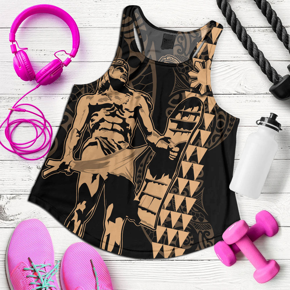 Philippines Filipinos Women Tank Lapu Lapu Kakau Style