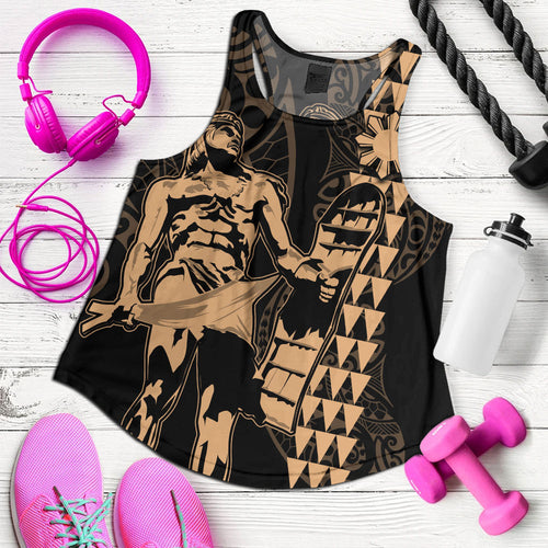 Philippines Filipinos Women Tank Lapu Lapu Kakau Style