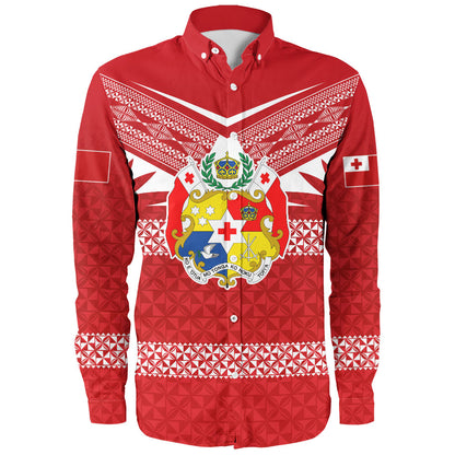 Tonga Long Sleeve Shirt Ngatu Tattoo Island Unique Style