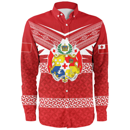 Tonga Long Sleeve Shirt Ngatu Tattoo Island Unique Style