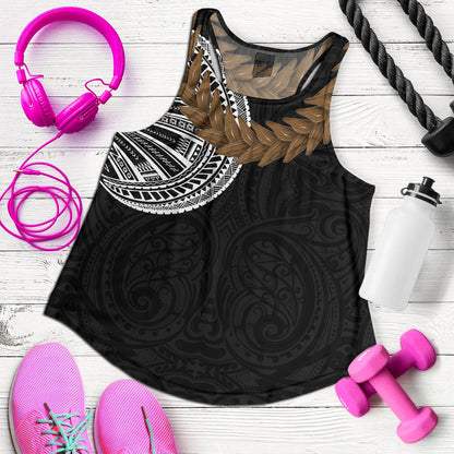 Samoa Women Tank Tattoo Roman Reigns With Ula Fala Style Brown