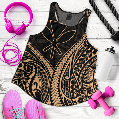 Hawaii Women Tank Polynesian Tribal Tattoo Island Spirit Style