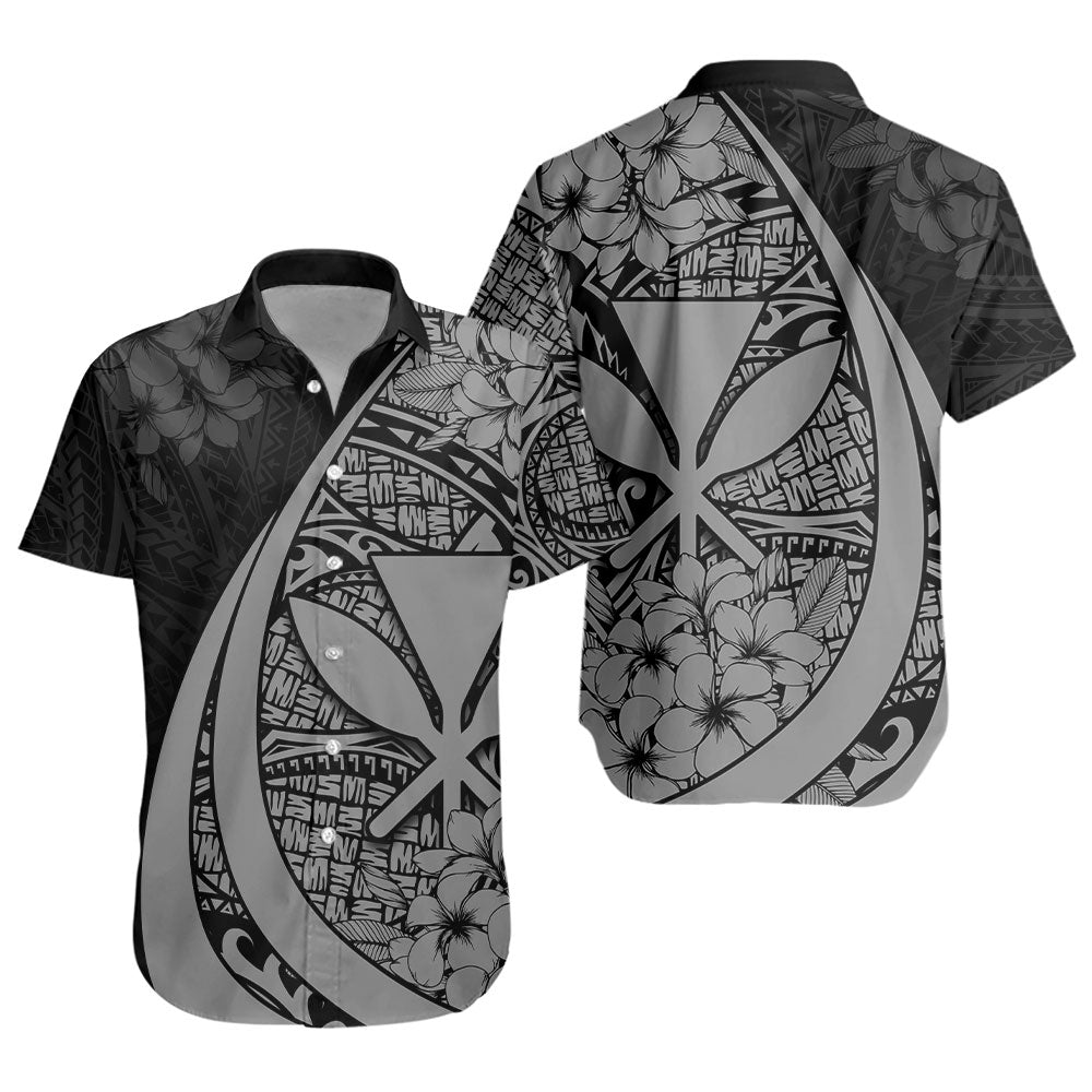 Hawaii Short Sleeve Shirt National Plumeria Flower Symbols Style