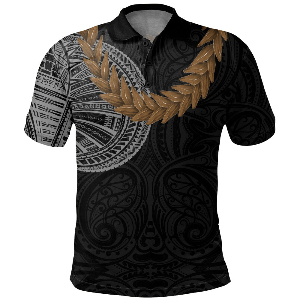 Samoa Polo Shirt Tattoo Roman Reigns With Ula Fala Style Brown