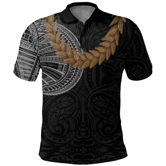 Samoa Polo Shirt Tattoo Roman Reigns With Ula Fala Style Brown