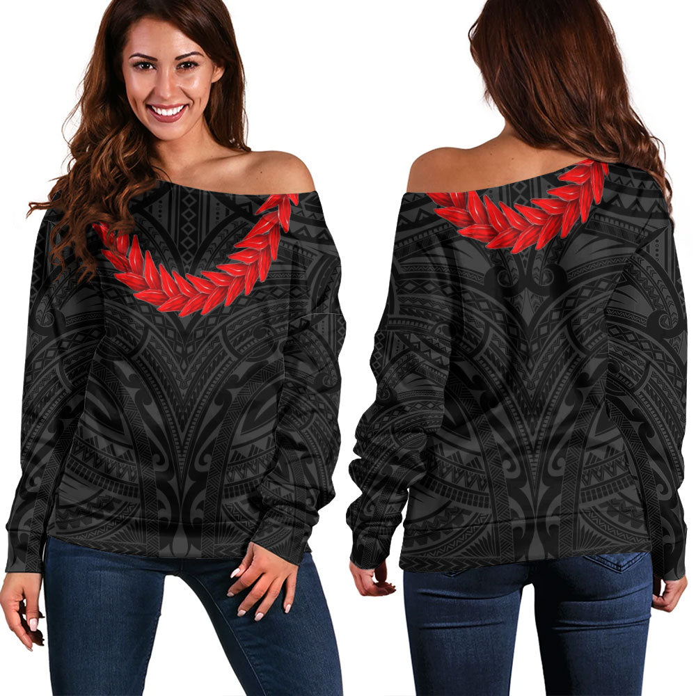 Samoa Off Shoulder Sweatshirt Ula Fala Style