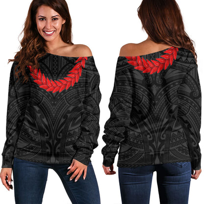 Samoa Off Shoulder Sweatshirt Ula Fala Style
