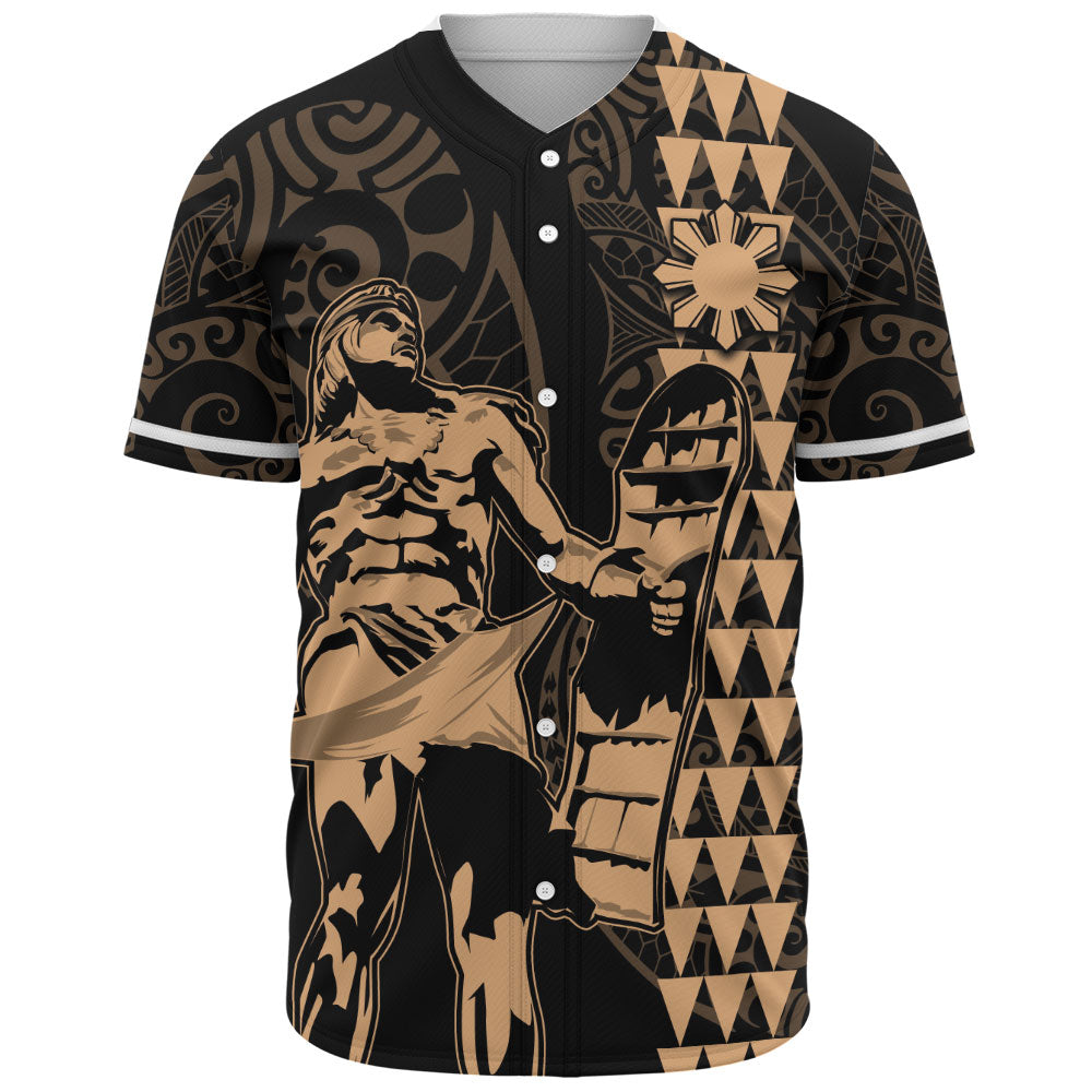Philippines Filipinos Baseball Shirt Lapu Lapu Kakau Style