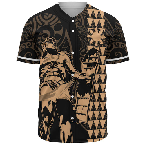 Philippines Filipinos Baseball Shirt Lapu Lapu Kakau Style