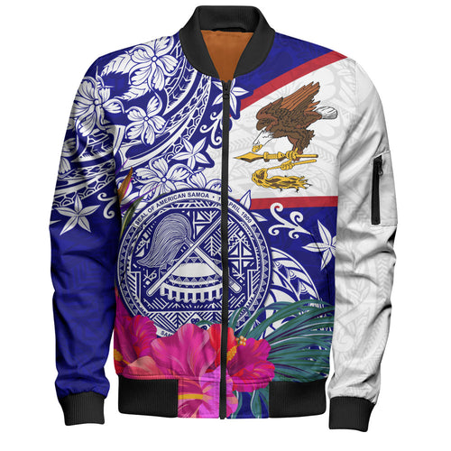 American Samoa Bomber Jacket Flag Tribal Tropical Style
