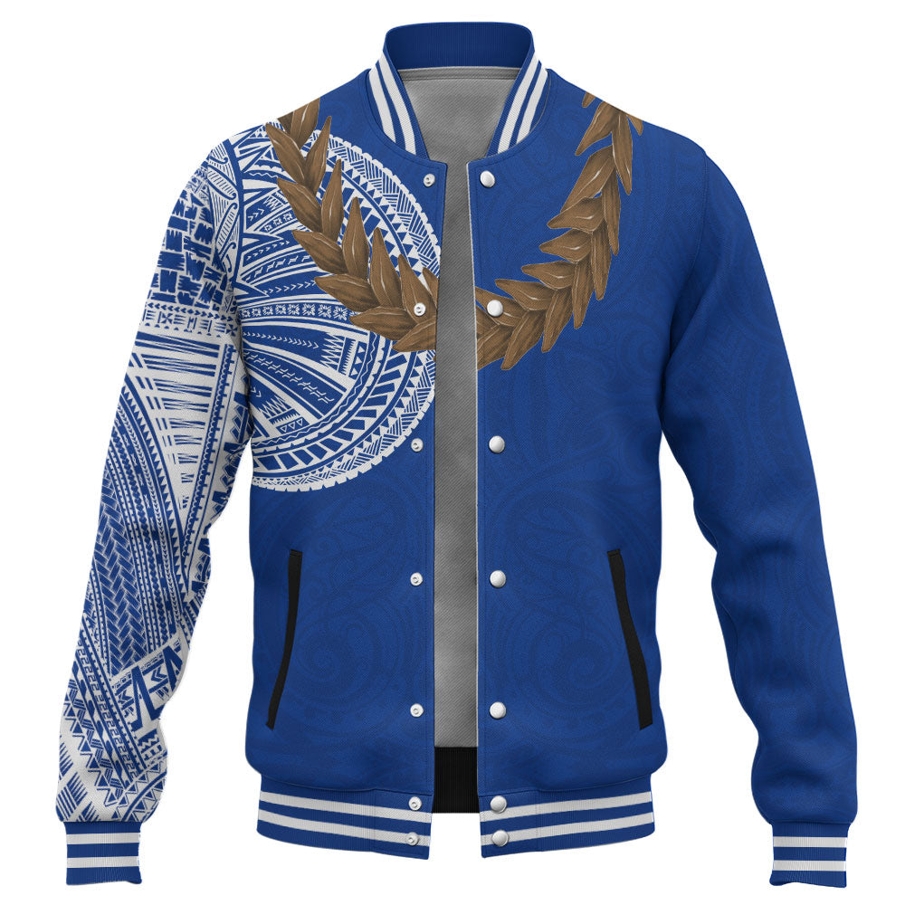 Samoa Baseball Jacket Tattoo Roman Reigns With Ula Fala Style Brown