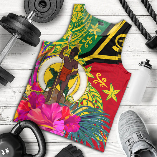 Vanuatu Tank Top Flag Tribal Tropical Style