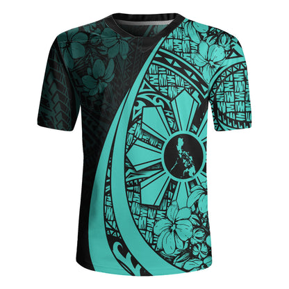 Philippines Filipinos Rugby Jersey Custom National Sampaguita Flower Symbols Style