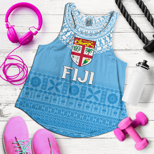 Fiji Women Tank Bula Pattern Classic Style