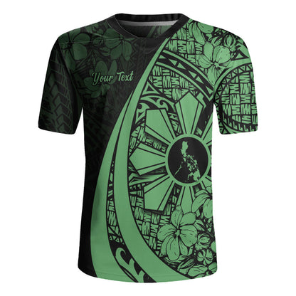 Philippines Filipinos Rugby Jersey Custom National Sampaguita Flower Symbols Style