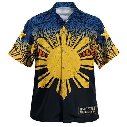 Philippines Filipinos Hawaiian Shirt Philippine Pride Three Stars and A Sun
