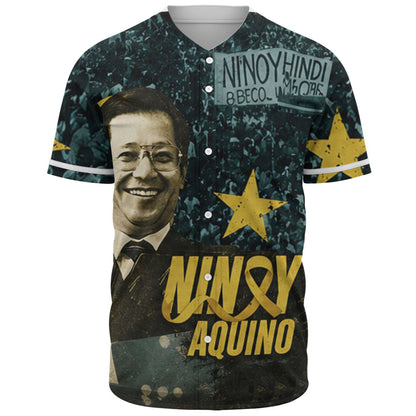 Philippines Filipinos Baseball Shirt Ninoy Aquino Philippine History Tribute Style