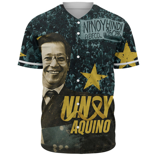 Philippines Filipinos Baseball Shirt Ninoy Aquino Philippine History Tribute Style