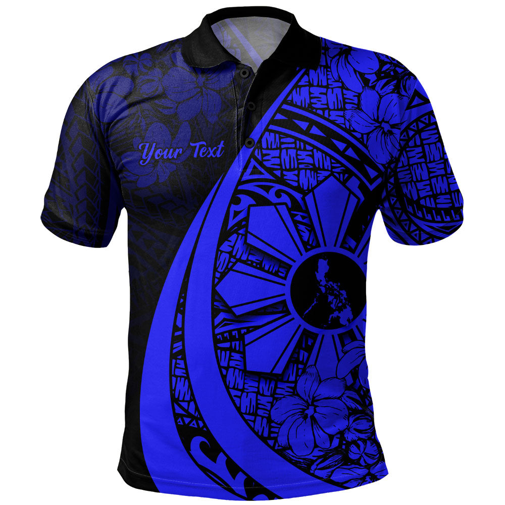 Philippines Filipinos Polo Shirt Custom National Sampaguita Flower Symbols Style