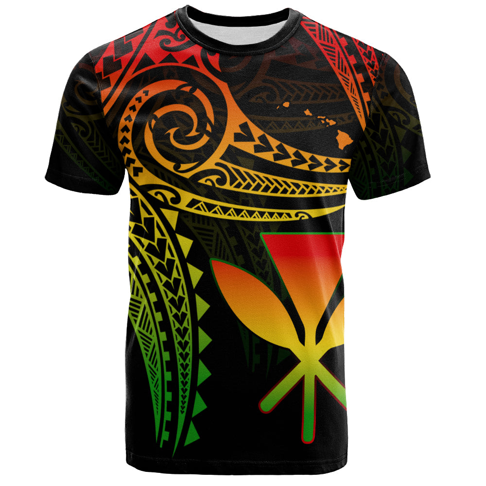 Hawaii T-Shirt Polynesian Flame Of Hawaii Style
