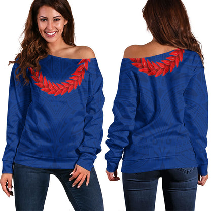 Samoa Off Shoulder Sweatshirt Ula Fala Style