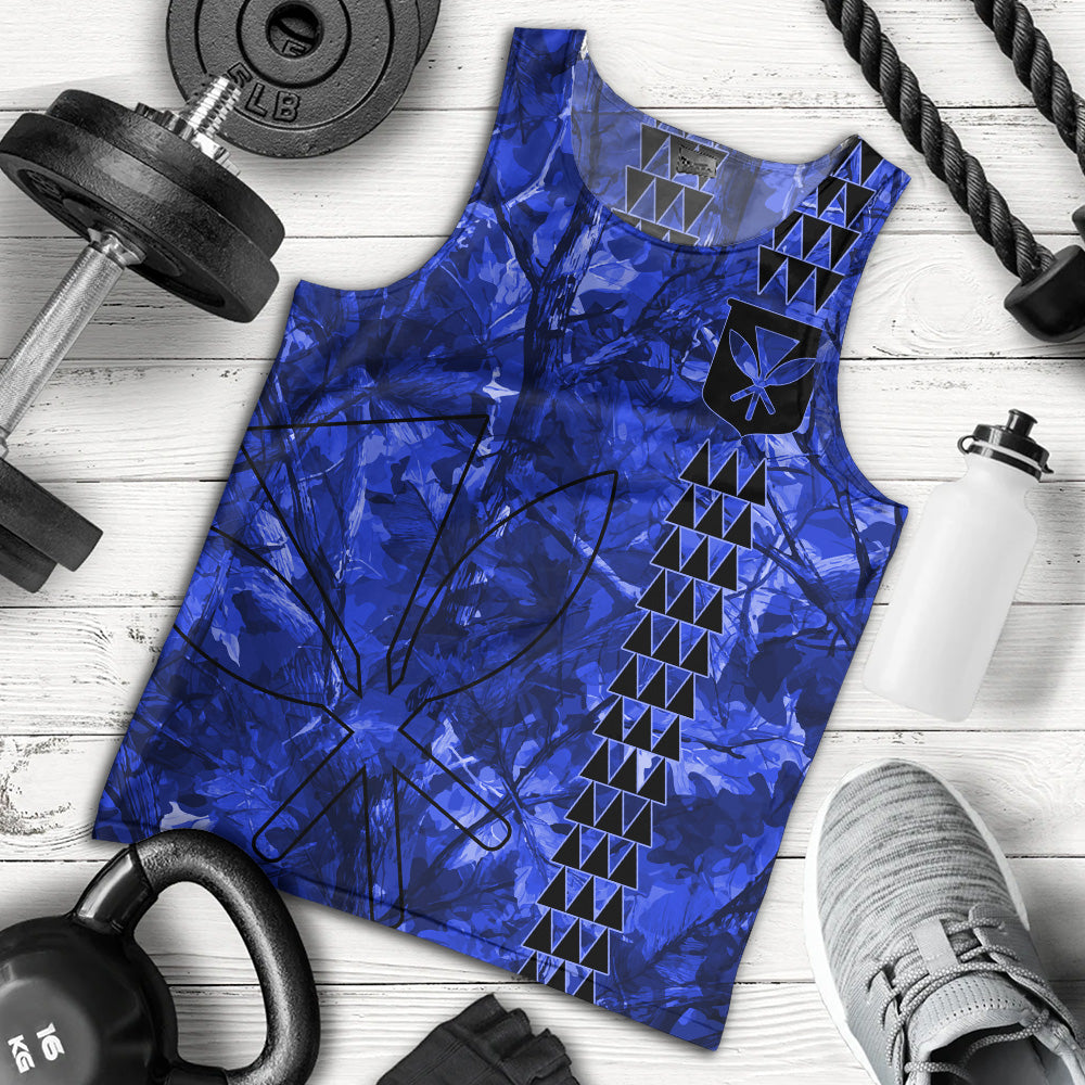 Hawaii Tank Top Woodland Kanaka Camo Style