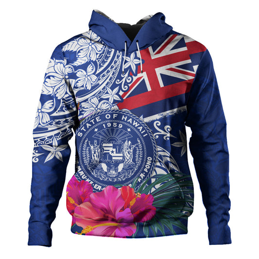Hawaii Hoodie Flag Tribal Tropical Style