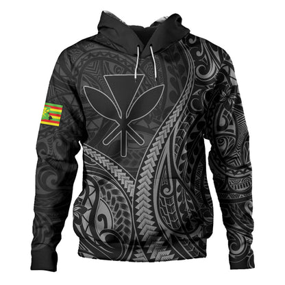 Hawaii Hoodie Polynesian Tribal Tattoo Island Spirit Style
