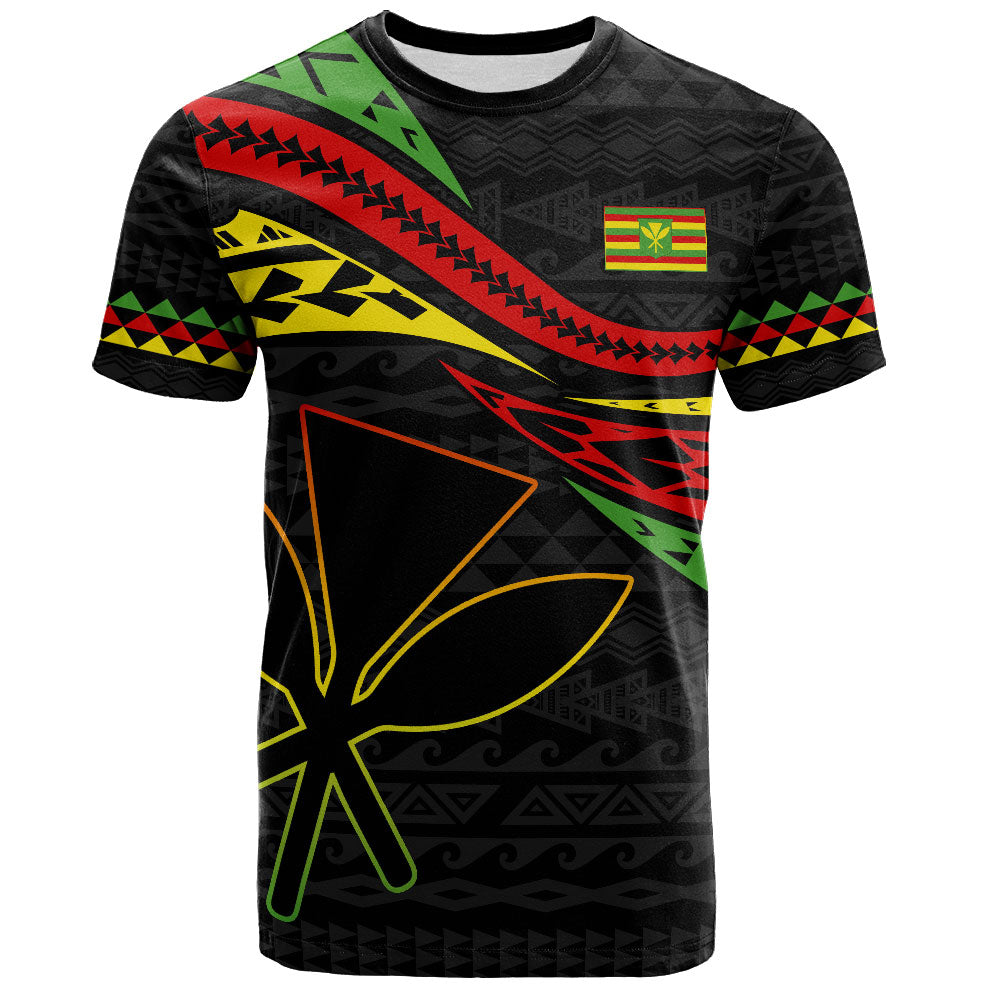 Hawaii T-Shirt Polynesian Tribal Tattoo Ethnic Design