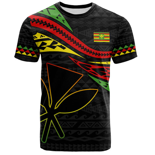 Hawaii T-Shirt Polynesian Tribal Tattoo Ethnic Design