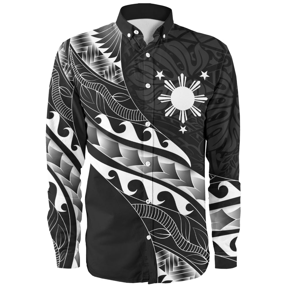 Philippines Filipinos Long Sleeve Shirt Custom Island Tribal Tattoos