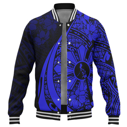 Philippines Filipinos Baseball Jacket Custom National Sampaguita Flower Symbols Style