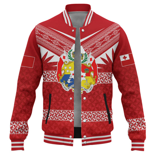 Tonga Baseball Jacket Ngatu Tattoo Island Unique Style