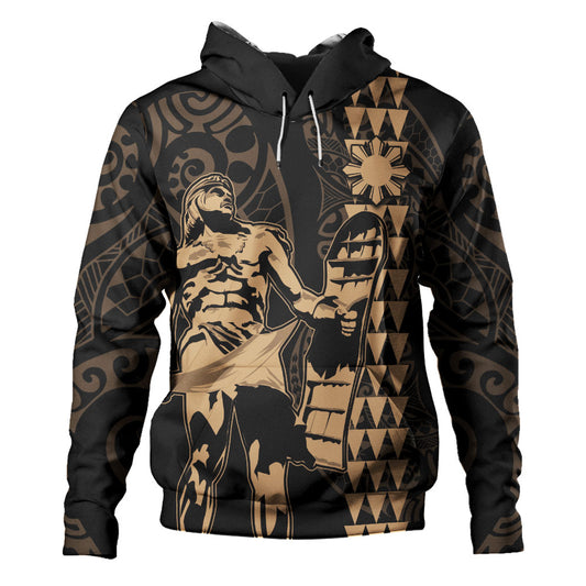 Philippines Filipinos Hoodie Lapu Lapu Kakau Style
