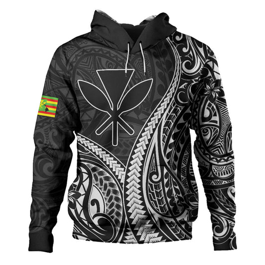 Hawaii Hoodie Polynesian Tribal Tattoo Island Spirit Style