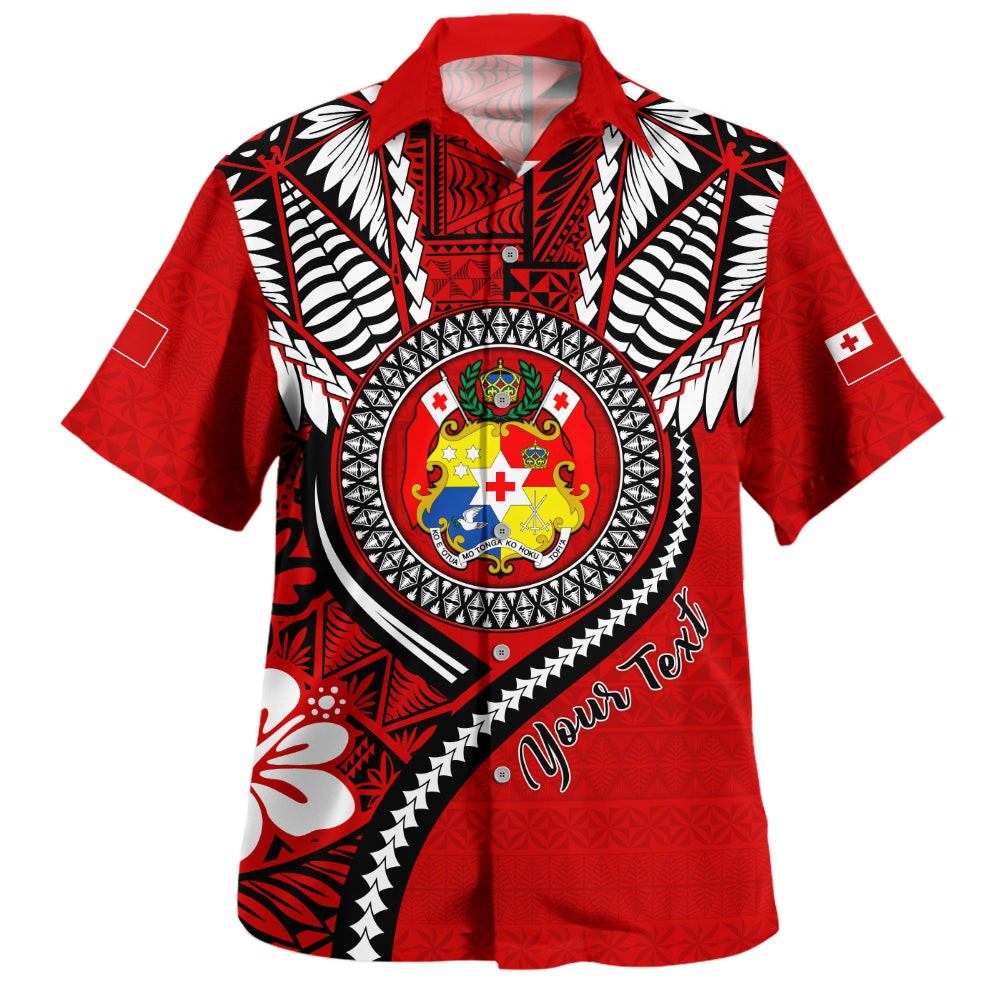 Tonga Hawaiian Shirt Custom Tribal Ngatu Pattern Circle Style