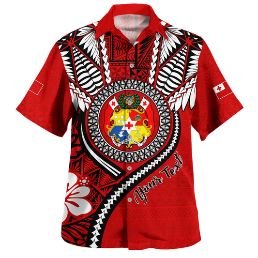 Tonga Hawaiian Shirt Custom Tribal Ngatu Pattern Circle Style
