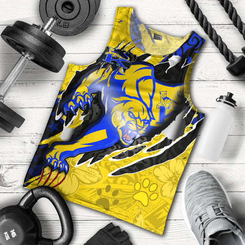 Hawaii Tank Top Custom Henry J. Kaiser High School Super Cougar Arm Sleeve Polynesian Tattoo