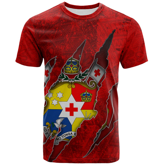 Tonga T-Shirt Coat Of Amrs Scratches Cracks Style