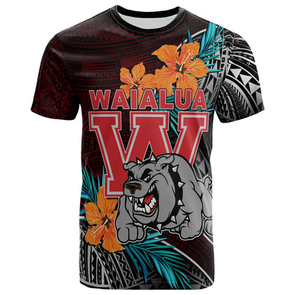 Hawaii Custom Personalised T-shirt - Waialua High and Intermediate School Polynesian Tribal Pattern