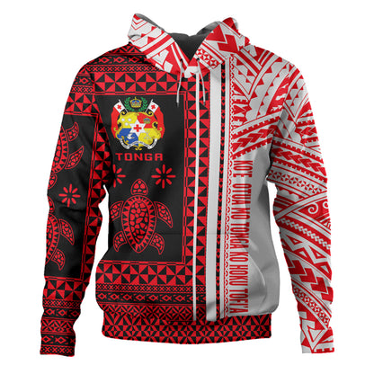 Tonga Hoodie - Custom Proud To be Tongan Polynesian Patterns With Tonga Kupesi Hoodie