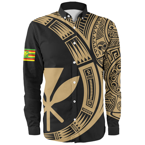 Hawaii Long Sleeve Shirt Polynesia Tribal Spirits Of Kanaka Seal