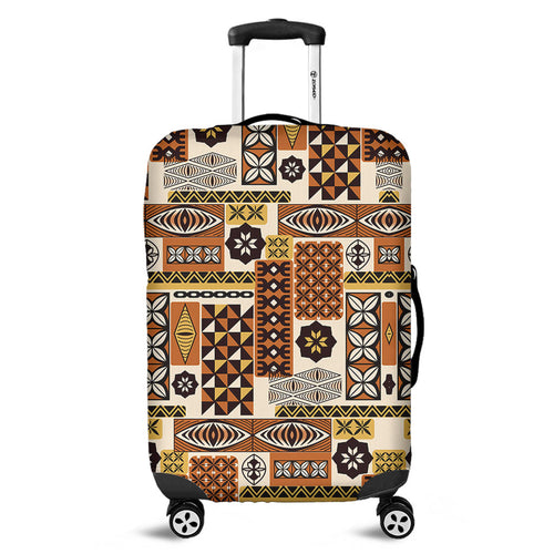 Tonga Luggage Cover Ngatu Tapa Pattern