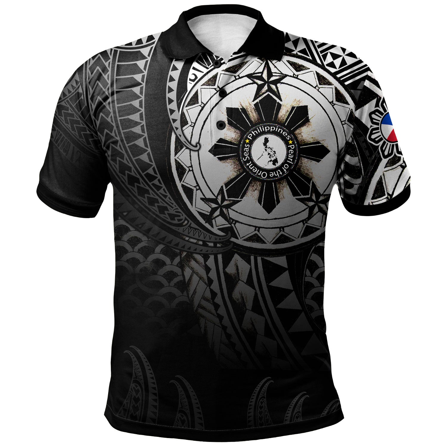 Philippines Tribal Polo Shirt - Pearl of the Orient Seas Polo Shirt