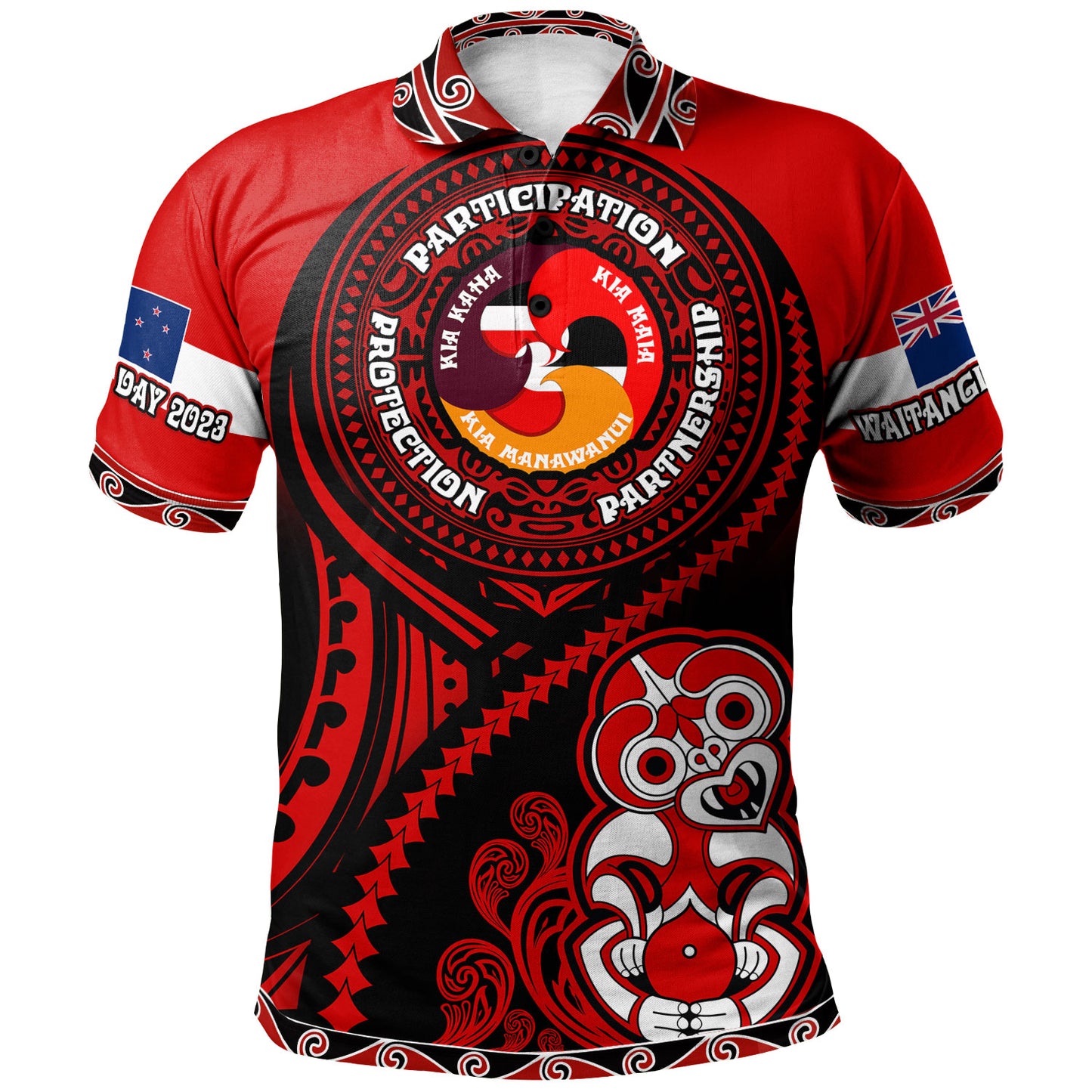 New Zealand Waitangi Day Polo Shirt - Three Treaty of Waitangi Principles T-shirt