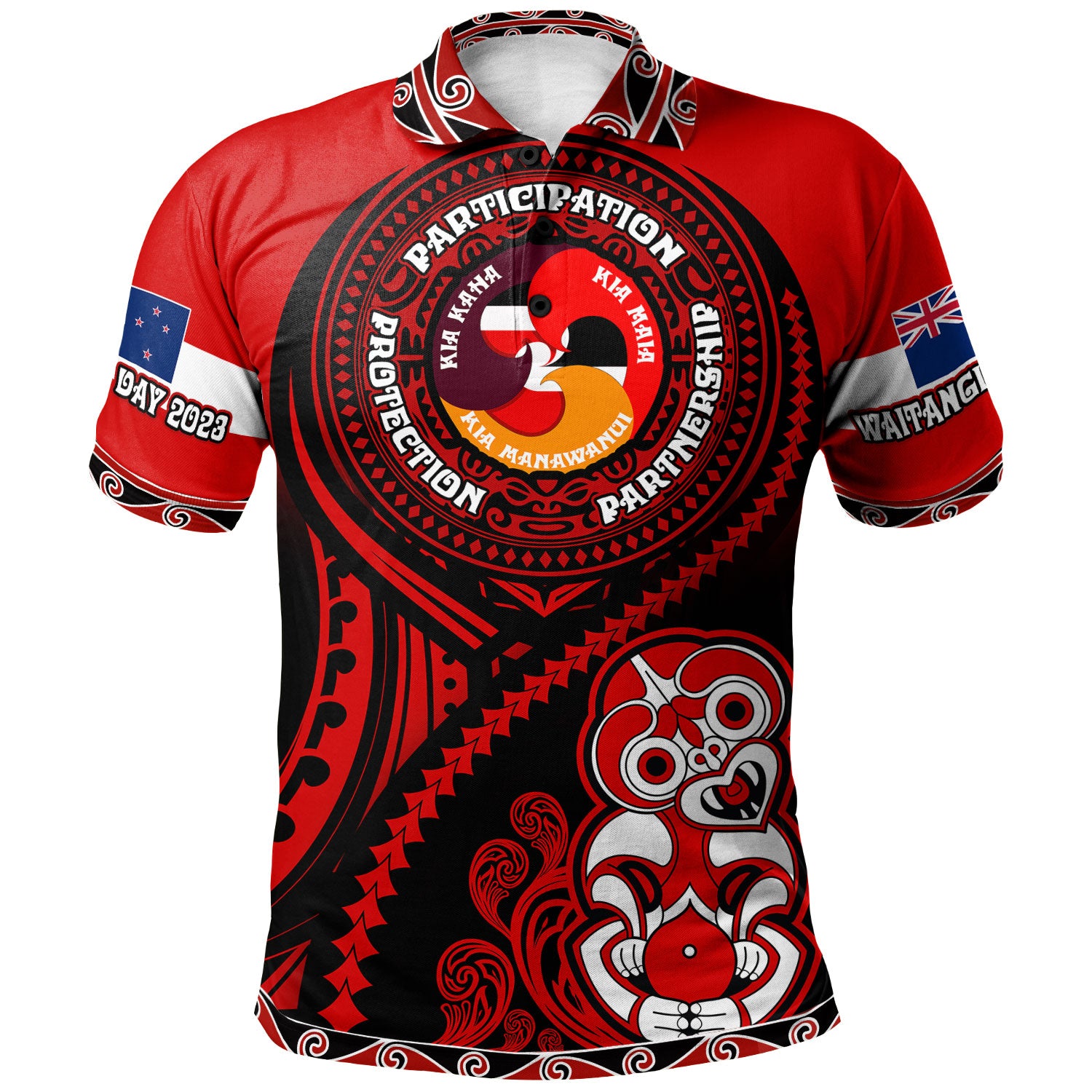 New Zealand Waitangi Day Polo Shirt - Three Treaty of Waitangi Principles T-shirt