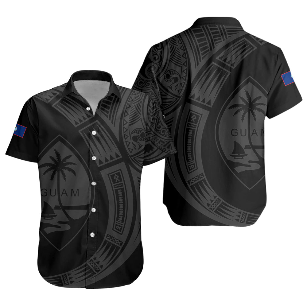 Guam Short Sleeve Shirt Polynesia Tribal Spirits Of Guam Seal